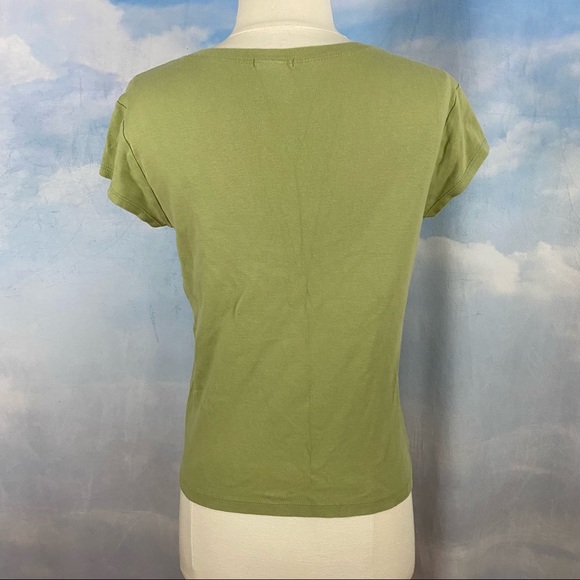 Old Navy Perfect Fit Tee Green Size Medium - Picture 2 of 3